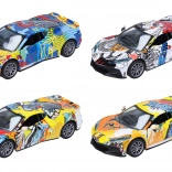 Metalni auto 12 cm s otvarajućim vratima i mehanizmom na navijanje unatrag