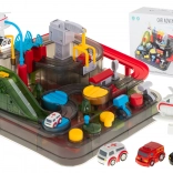 Interaktivna trkaća staza s preprekama za automobile s osvjetljenjem i zvukovima