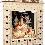 Small Foot drveni adventski kalendar Zimski san s LED osvjetljenjem