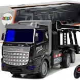 RC vučna garnitura crna 36 cm s LED svjetlima