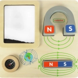 Masterkidz magnetska obrazovna ploča s kompasom Montessori