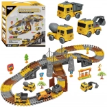 Woopie konstrukcijski set trkaće staze XXL električna tračnica – gradilište, 174 dijelova