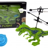 Leteći dinosaurus helikoptera upravljana rukom zelena