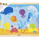 Drvene puzzle Podmorski svijet za djecu