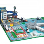 Zračna luka garaža – set s 4 autićima i avionom, metalna