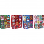 Poklon-vrećica S 18 × 23 × 8 cm – božićni motiv