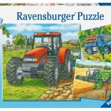 Puzzle Poljoprivredni strojevi 3x49 dijelova Ravensburger