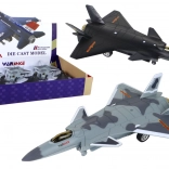 Model aviona s trenjem pogon u crnoj i sivoj boji