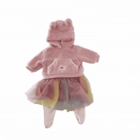 Suknjica za lutku s duksericom PLEJO 40 - 43 cm