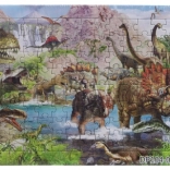 Puzzle dinosauri 104 dijelova s podlogom