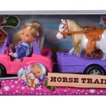 lutkica Evi Love s džipom i prikolicom za konje