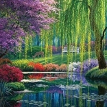 Dijamantno slikanje Ljeto u parku 30 × 40 cm