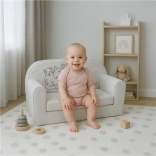 Dječja rasklopiva sofa New Baby lion family svijetlosiva