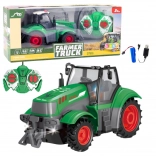 Zeleni daljinski upravljani traktor 1:24