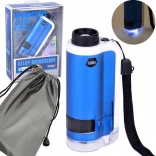 Džepni dječji mikroskop s povećanjem 100×/250×, metalni