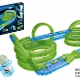 svjetleća trkaća staza za mrak, 83 dijelova