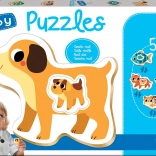 Educa Baby puzzle kućni ljubimci s mladunčadi 5u1