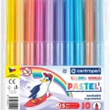 CENTROPEN pastelni flomasteri, 10 boja