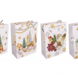 Poklon-vrećica S 18 × 24 × 8,5 cm – božićni motivi