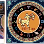 Kreativni set za dijamantno slikanje 7D Zodijak: Strijelac 30x30 cm