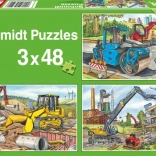 Puzzle SCHMIDT na gradilištu 3×48 dijelova