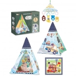 Zabavni šator za djecu s podlogom 85 x 85 x 112 cm