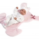 Realistična lutka New Born djevojčica s cijelim vinilnim tijelom 35 cm