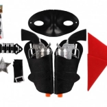 Kaubojski set za djecu – 2 pištolja s futrolama i dodacima (19 cm)