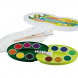 Vodene boje s paletom i kistovima za djecu