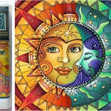 Dijamantno slikanje 7D Mjesec i Sunce 30x30 cm