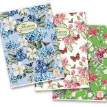 Školska bilježnica A4 Flowers, kvadratić, 40 listova