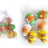 Ukrasi plastična jajašca oslikana 6 cm