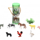 životinje farma set 3,5–6 cm, 12 kom