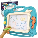Woopie magnetna tabla za crtanje s ocean motivom - zelena