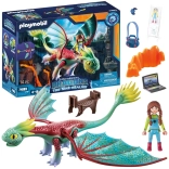 Playmobil Dragons The Nine Realms – figurica zmaja i Alex, građevni set 14 dijelova