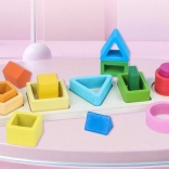 Drvena slagalica s umetanjem za djecu 29,5 × 6,5 × 1 cm