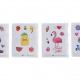 Linirani spiralni blok 11,5x14,5 cm 50 stranica MIX