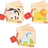 Drvena mini-knjižica za djecu Goki