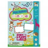 Predlošci divlje životinje s kompletom bojica