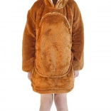 Topla dekasta hoodie s kapuljačom za djecu kapibara 3–6 godina od Cozy Noxxiez