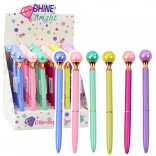 Elegantna kemijska olovka s perlom i plavom tintom