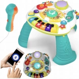 Edukativni glazbeni stolić s klavirom, trubom i mikrofonom