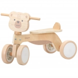 Drveno guralo POLARB medo s tihim kotačima