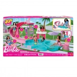 barbie bazen snova – set za igru s toboganom, jacuzzijem i snack barom