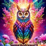 Enjoy puzzle neonska sova 2000 dijelova