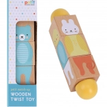 Petit Collage drvena okretna igračka s motivom životinja