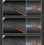 Konstruktorski set puška s dvostrukom cijevi 1054 dijela