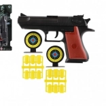 Plastični pištolj na čepiće s mecima i metama 17 cm