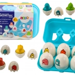 Šarena set od šest geometrijskih jaja dinosaura