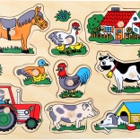 Mala noga Umetni Puzzle Farma